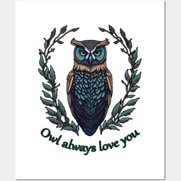 Owl always love you Wall Art by ElArrogante